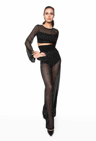 Two Piece Crystal Mesh Set