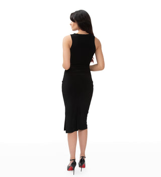 Midi Cut-Out Panel Dress