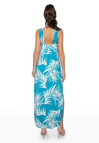 Tropical Print Maxi Dress