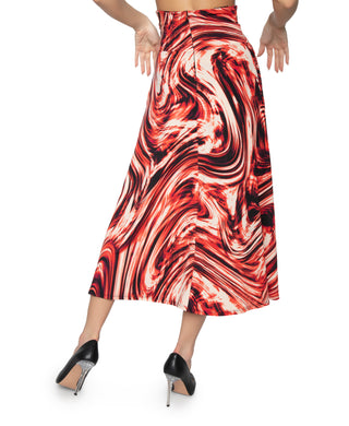 High Waisted Flowy Capri Skirt