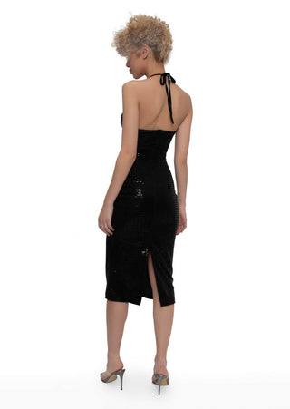 Halter Sequin Dress